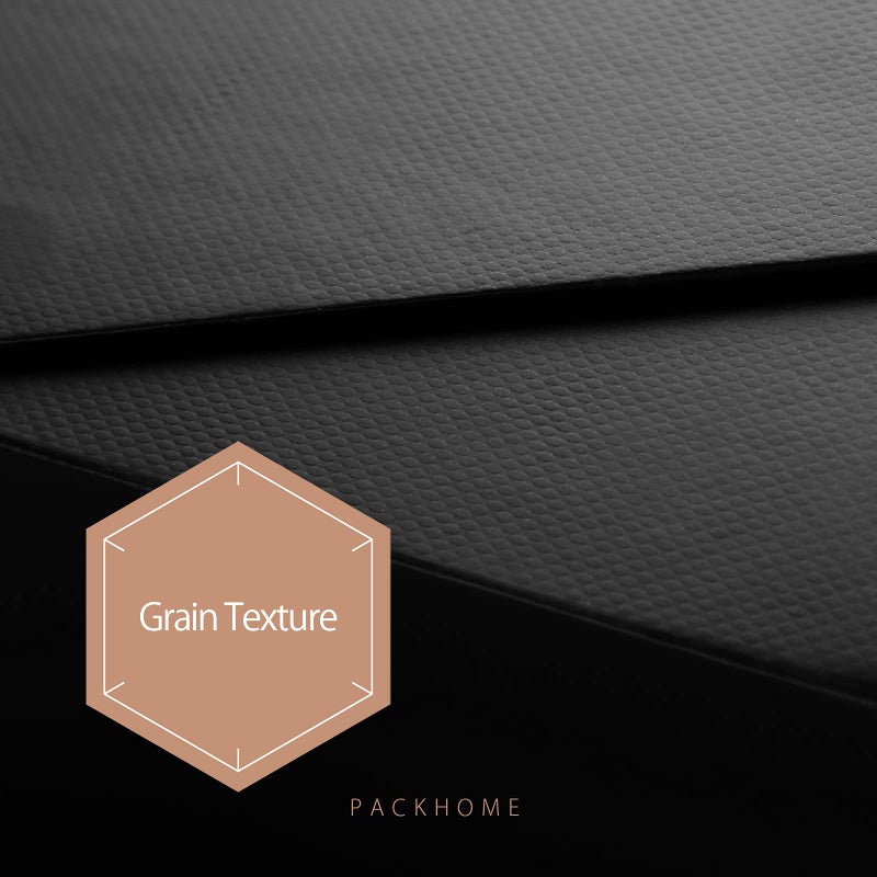 PACKHOME Gift Box 9x6.5x3.8 Inches, Rectangle Collapsible Box with Magnetic Lid for Gift Packaging (Matte Black, Grain Texture) - Image 4